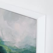 "Jewel Basin" - Art Print in Deep Teal by Mya Bessette - Frame Close-up