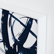 "Quietly Alive" - Art Print in Night by Roann Mathias - Frame Close-up