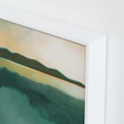 "Tranquil Harbor" - Art Print in Tranquil Green by AlisonJerry - Frame Close-up
