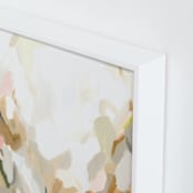 "Slopes" - Art Print in Straw by Melanie Severin - Frame Close-up