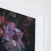 "Midnight Petals" - Art Print in Midnight Plum by Amy Hall - Frame Close-up