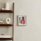 "Barred" - Art Print in White by melanie mikecz - In a Room
