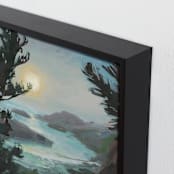 "Basalted" - Art Print in Dark Pine by Khara Ledonne - Frame Close-up