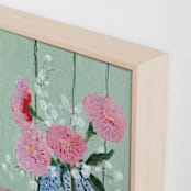"Garden Symphony No. 2" - Art Print in Dusty Rose by Lottie Aldarwish - Frame Close-up