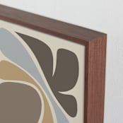 "Affinity II" - Art Print in Sandy Beige by Dominique Vari - Frame Close-up