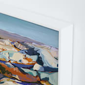 "On the Rocks I" - Art Print in quartz by Jess Franks - Frame Close-up