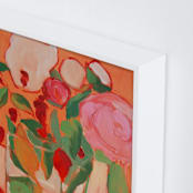 "Orange Flirt" - Art Print in Orange by Lynne Millar - Frame Close-up