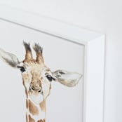 "Dapper Giraffe" - Art Print in Giraffe by Kristin Dills - Frame Close-up