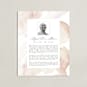 "Flow Obituary Print" - Custom Print in Blush by Creo Study - Unframed