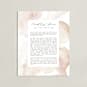 "Flow Non-Photo Obituary Print" - Custom Print in Blush by Creo Study - Unframed