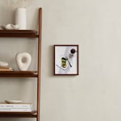 "Flatlay Avocado" - Art Print in Bright White by Kinga Subject - In a Room