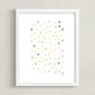 "Think positive" - Art Print in Sunshine by Stacey Meacham - Framed