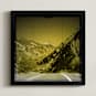 "The Road We Travel Nine" - Art Print in Gold by Melissa Thomas - Framed