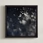 "Quietly Revealing" - Art Print in Black Charcoal by Charlotte Mello Stevenson - Framed Canvas