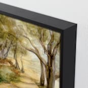"Dreamy Olive Trees" - Art Print in Olive Green by Bethany Hackmann - Frame Close-up