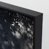 "Quietly Revealing" - Art Print in Black Charcoal by Charlotte Mello Stevenson - Frame Close-up