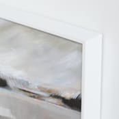 "Misty Beaches I" - Art Print in Misty Grey by AlisonJerry - Frame Close-up