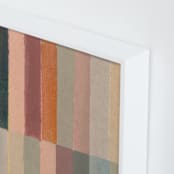 "Piano Bars II" - Art Print in Mauve by Lindsay Megahed - Frame Close-up