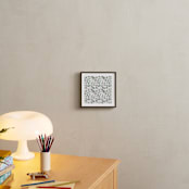 "Gardens" - Art Print in Whites by Anna Stout-Tuckwiller - In a Room