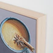 "From The Top 2" - Art Print in Smokey Lavender by Amber Piacentine - Frame Close-up