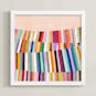 "All the Colors 2" - Art Print in Vintage Pink by melanie mikecz - Framed