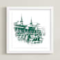 "Churchill Downs" - Art Print in Emerald by Paul Berthelot - Framed