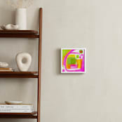 "Palm Beach Martini" - Art Print in Hot Pink by Alex Isaacs Designs - In a Room