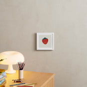 "Simple Strawberry" - Art Print in Eggshell by Amy Mullen - In a Room