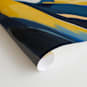 "Get To The Point" - Wall Mural in Royal Blue by Marla Beyer - Close-up