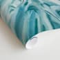 "Slip" - Wall Mural in Aqua by Kelly Johnston - Close-up