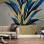 "Get To The Point" - Wall Mural in Royal Blue by Marla Beyer - In a Room