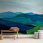 "Enchanted Vista" - Wall Mural in White by Jenny Partrite - In a Room
