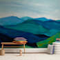 "Enchanted Vista" - Wall Mural in White by Jenny Partrite - In a Room