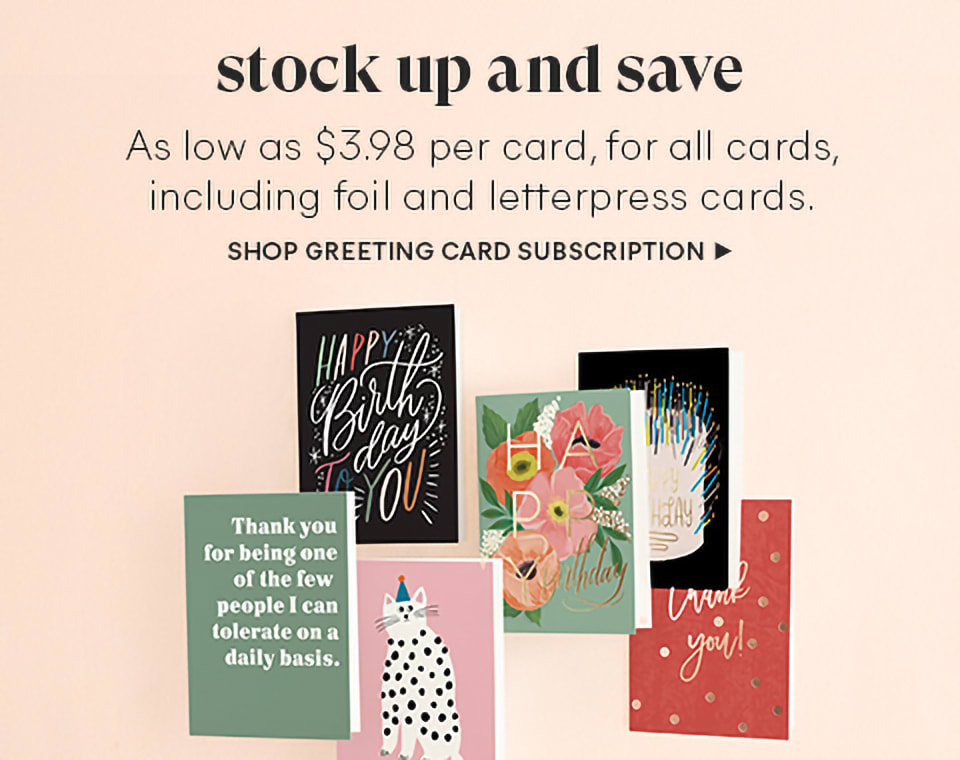 Greeting Card Subscription