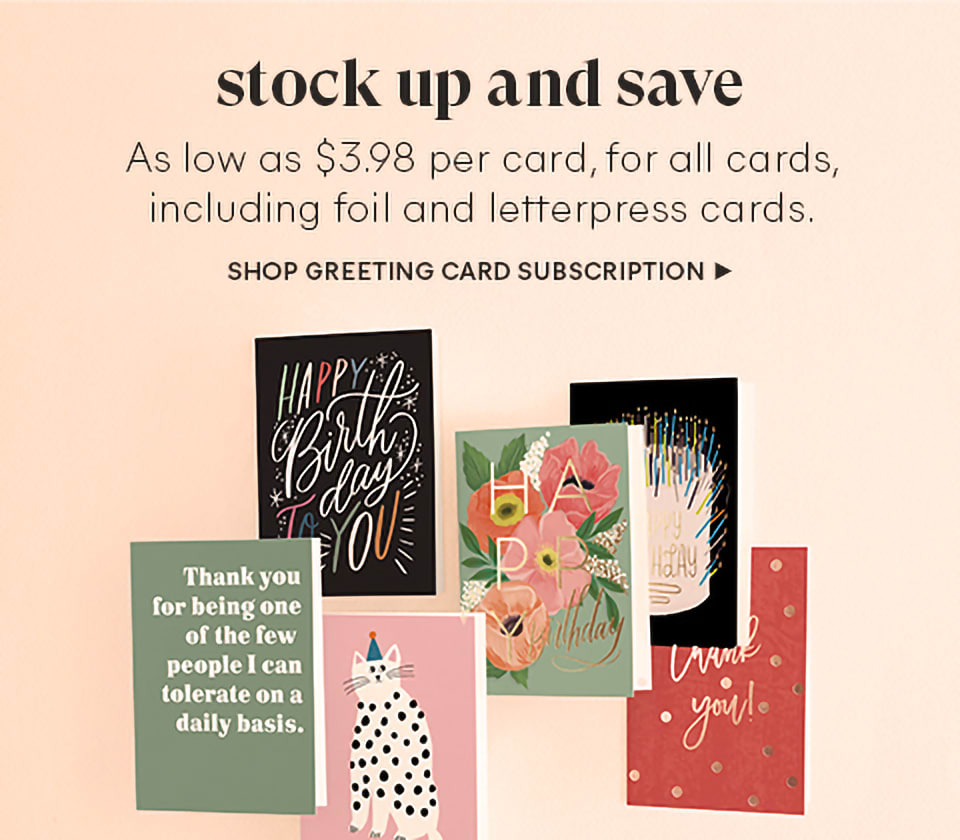 Greeting Card Subscription