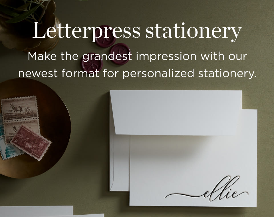 NEW! Letterpress Stationery