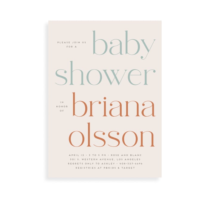 Shop by Category: Baby Shower Invitations