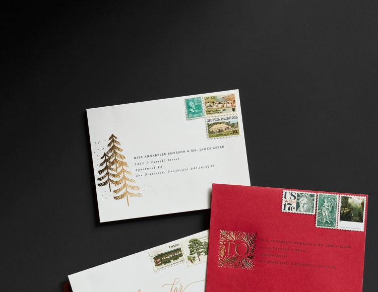Free recipient addressing & free custom envelope designs