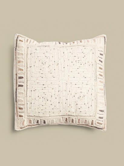 Hand Embroidered Pillow by Anjali Purohit