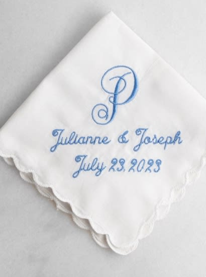 Custom Embroidered Handkerchief by Allison S. 