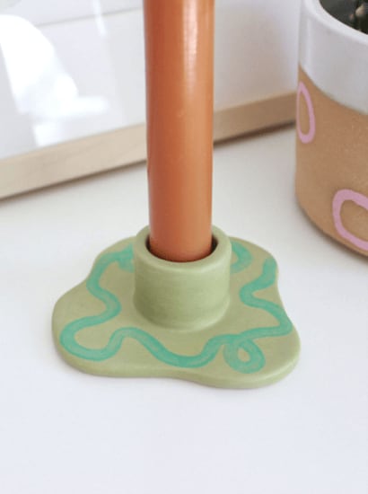 Squiggle Candle Holder by Quiet Clementine