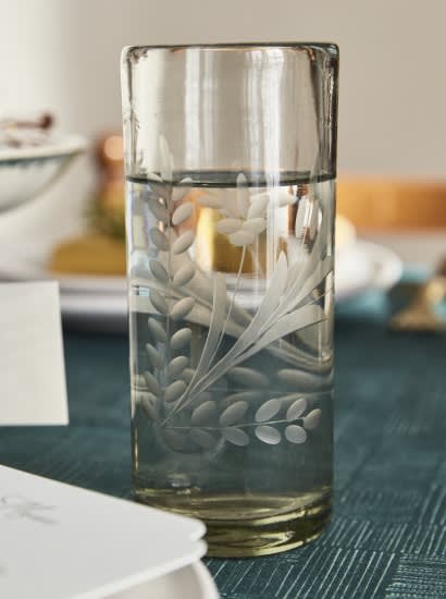 Hand-etched Floral by Connected Goods