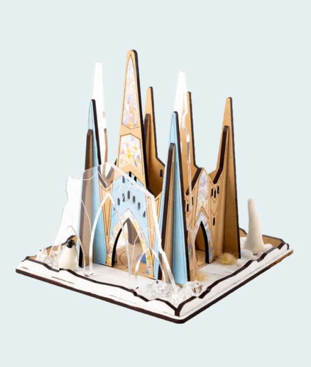 Ice Castle Model Building Kit by Stix Brix