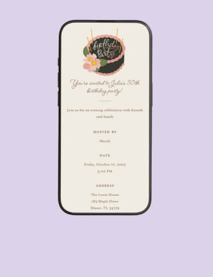 Kid's Birthday Invitations