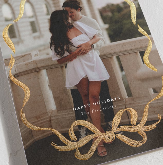 Foil-Pressed holiday cards