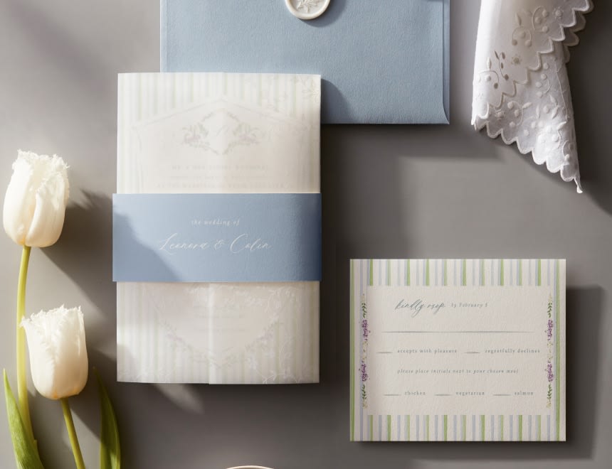 Assembling Wedding Invitations