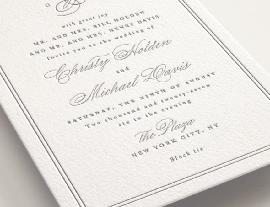 Wedding Invitation Wording & Etiquette