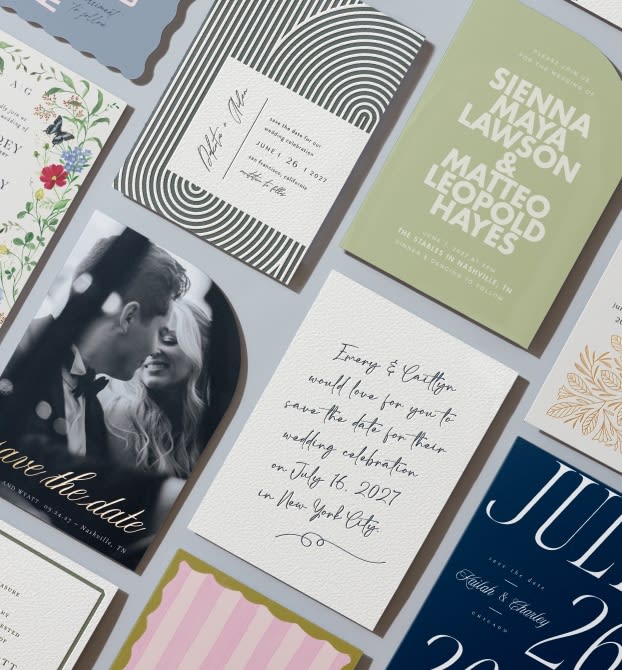 Sample your design: browse wedding invitations