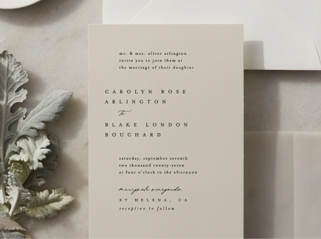 Wedding Invitation Wording & Etiquette