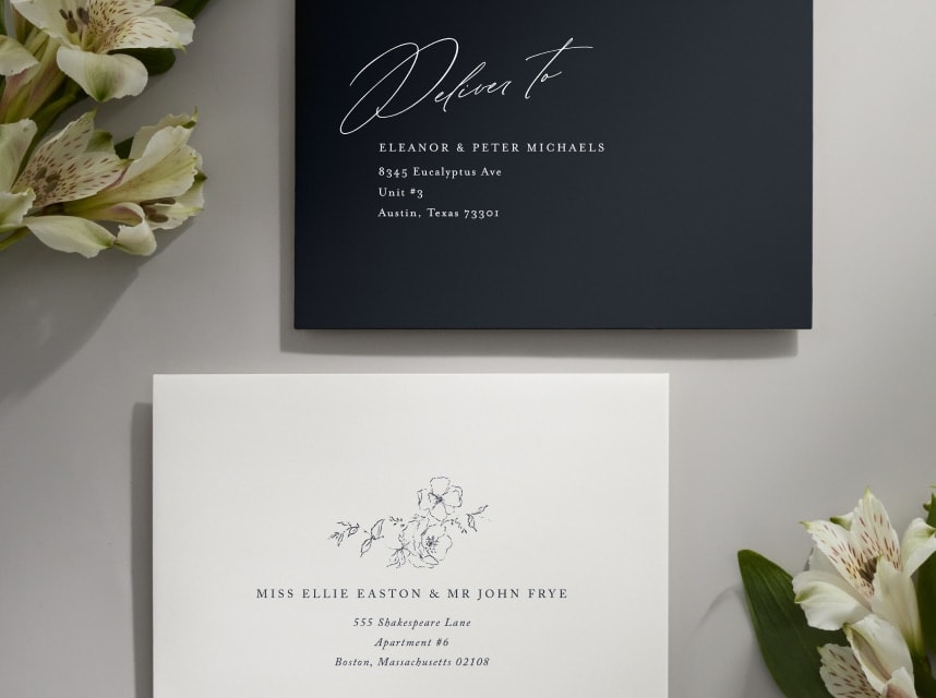 How to Address Save the Dates and Invitations